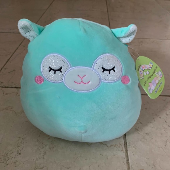 Squishmallow Miley Llama Sheep Lamb 8" Teal Blue Easter Spring Plush Alpaca NEW - Picture 2 of 9